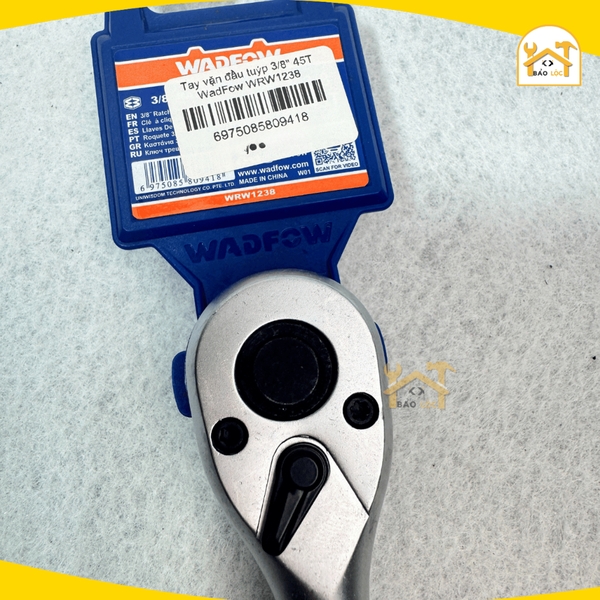 Tay vặn đầu tuýp Cần siết đầu tuýp 3/8inch 45T WadFow WRW1238 - Hàng chính hãng.