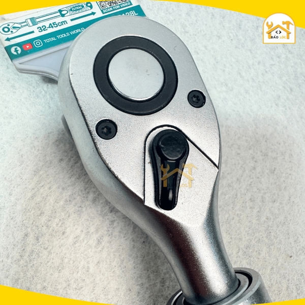 Cần siết tự động 2 chiều 1/2 inch độ dài điều chỉnh được 320-450mm TOTAL THT106128L - Hàng chính hãng.