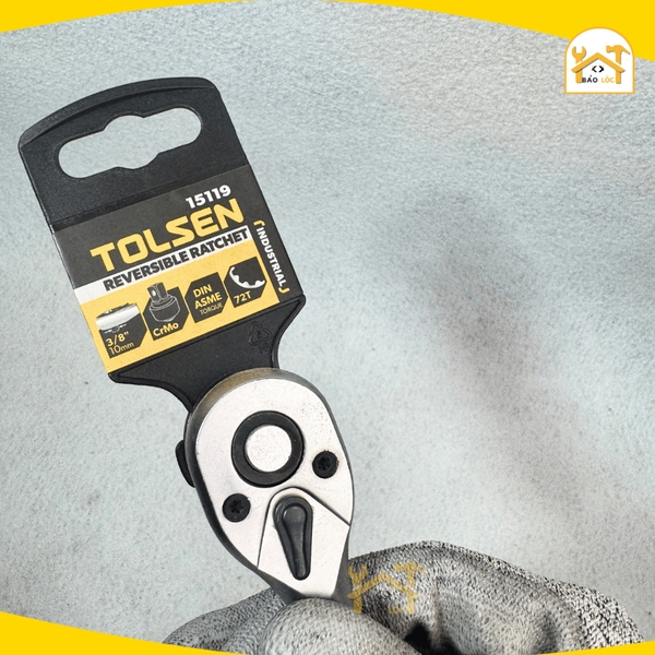 Cần típ cán thẳng công nghiệp 3/8 inch TOLSEN 15119 | Cần siết lực tự động, thép cứng CrMo chắc chắn