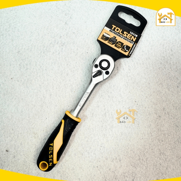 Cần típ cán thẳng công nghiệp 1/4 inch TOLSEN 15118 | Cần siết lực tự động, thép cứng CrMo chắc chắn