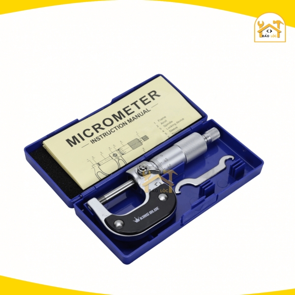 Thước Panme KingBlue TK-025 mức độ đo chính xác tới 0.01mm, nhỏ gọn, dễ dàng sử dụng - Hàng chính hãng.