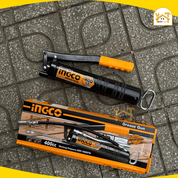 Dụng cụ bơm mỡ, sử dụng bảo trì, bôi trơn máy móc, ô tô 400cc INGCO GRG015001 - Hàng chính hãng.
