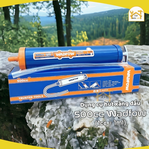 Dụng cụ hút xăng dầu 500cc Wadfow WGG3550, Áp Suất 2900-4000psi, Chất Liệu Cao Cấp - Hàng chính hãng.