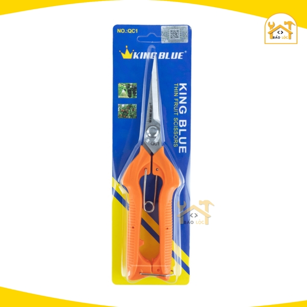 Kéo Cắt Cành, Cắt Trái Cây, Tỉa Cành Bonsai, Tỉa Lá Dăm Mũi Nhọn KingBlue QC1, Kéo Cắt Ngọt, Sắc Bén, Cầm Chắc Chắn