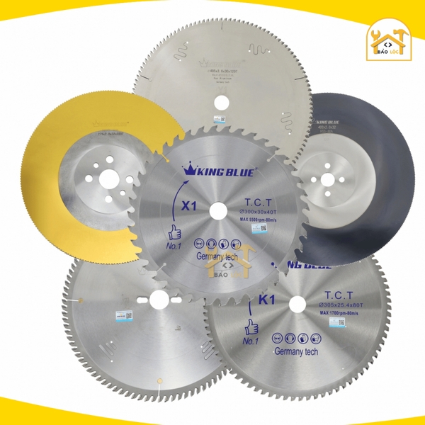 Lưỡi cưa cắt sắt, hợp kim tua chậm KingBlue K1-110x24T - Lưỡi cưa được làm từ hợp kim siêu cứng, không rỉ