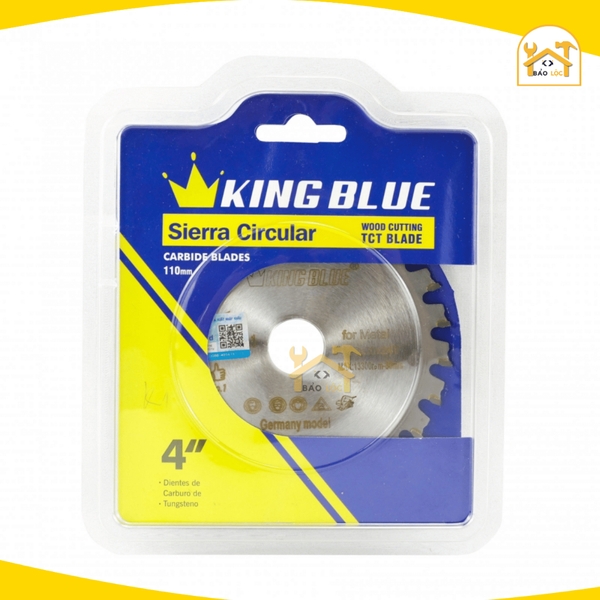 Lưỡi cưa cắt sắt, hợp kim tua chậm KingBlue K1-110x24T - Lưỡi cưa được làm từ hợp kim siêu cứng, không rỉ