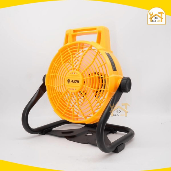 Quạt gió dùng pin HUKAN HK-LCF2600M,có thể quay 360° độ, nhỏ gọn dễ dàng mang đi - Hàng chính hãng.