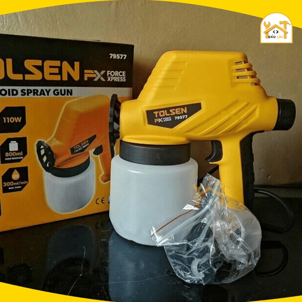 Máy phun sơn điện từ 110W Tolsen 79577 - Hàng chính hãng.