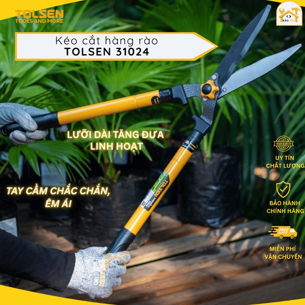 Kéo cắt hàng rào tăng đưa lưỡi dài 26″-36″/ 600mm-900mm TOLSEN 31024 - Hàng chính hãng.