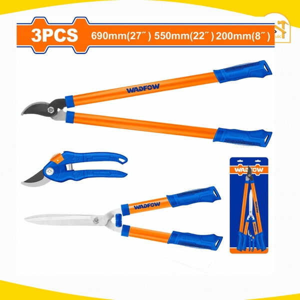 Bộ 3 kéo làm vườn 200mm 550mm 690mm WADFOW WPR3E03 - Hàng chính hãng.