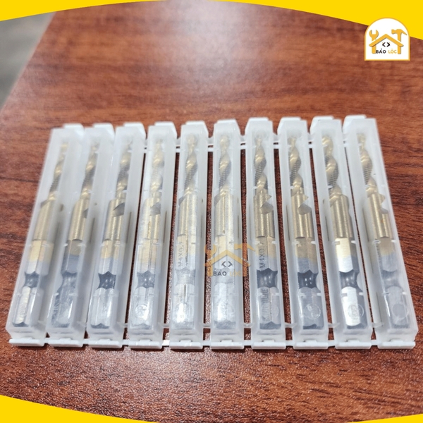 Mũi Khoan Taro KingBlue KBR Tạo Ren Thép HSS M3-M10 Phủ Titanium - Hàng chính hãng.