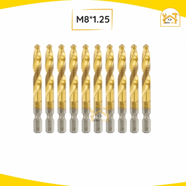 Mũi Khoan Taro KingBlue KBR Tạo Ren Thép HSS M3-M10 Phủ Titanium - Hàng chính hãng.