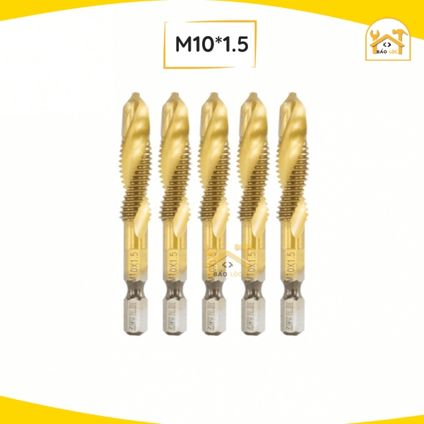 Mũi Khoan Taro KingBlue KBR Tạo Ren Thép HSS M3-M10 Phủ Titanium - Hàng chính hãng.