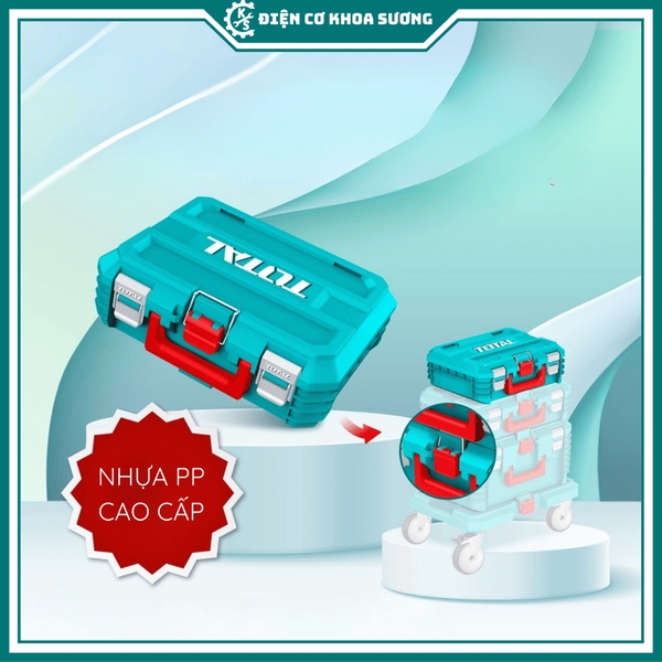 Thùng đựng đồ nghề Total xếp chồng TPBXS101, TPBXS102, TPBXS103, THTWB61001 - Hàng chính hãng