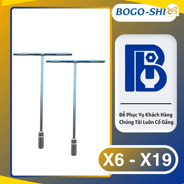 Tê Vặn BOGO-SHIN 6MM - 19MM, chất liệu thép CrV chống gỉ sét.