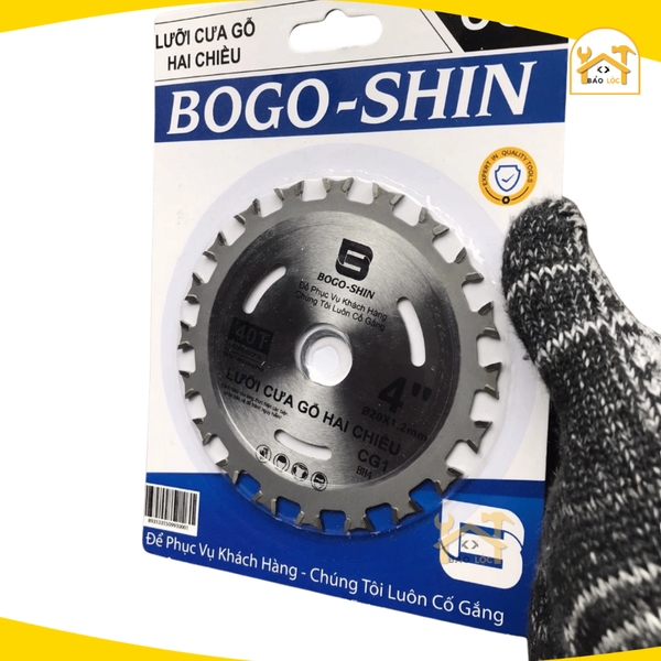 Lưỡi cưa gỗ 2 chiều 110mm BOGO-SHIN , lưỡi cắt gỗ liên hoàn 2 chiều cao cấp hợp kim Niken.