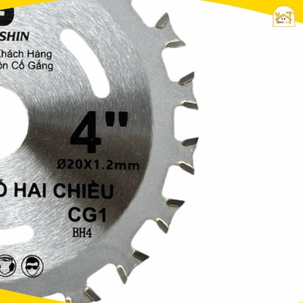 Lưỡi cưa gỗ 2 chiều 110mm BOGO-SHIN , lưỡi cắt gỗ liên hoàn 2 chiều cao cấp hợp kim Niken.