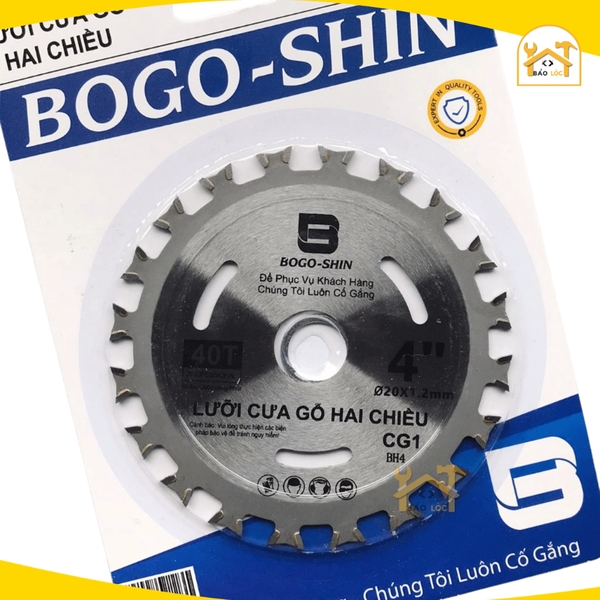 Lưỡi cưa gỗ 2 chiều 110mm BOGO-SHIN , lưỡi cắt gỗ liên hoàn 2 chiều cao cấp hợp kim Niken.