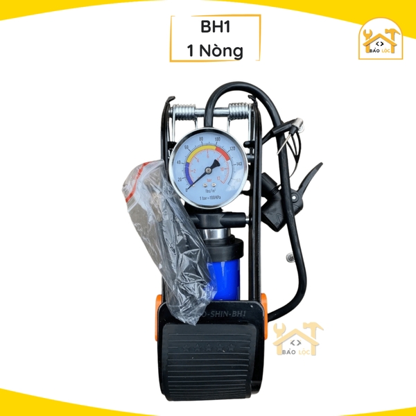 Bơm Hơi Đạp Chân Một Xi Lanh & Hai Xi Lanh Bogo-Shin BH1,BH2, bơm ôtô, xe máy dậm chân.