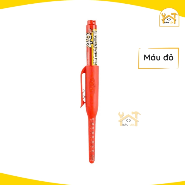 Bút lấy dấu GENVANA ngòi dài 45mm, Dùng viết trên kim loại, gạch, gỗ, inox kể cả ướt, Chống khô mực 72h