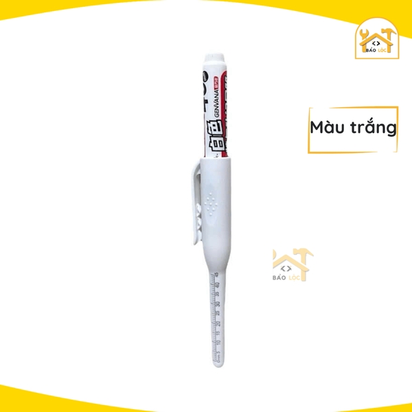Bút lấy dấu GENVANA ngòi dài 45mm, Dùng viết trên kim loại, gạch, gỗ, inox kể cả ướt, Chống khô mực 72h
