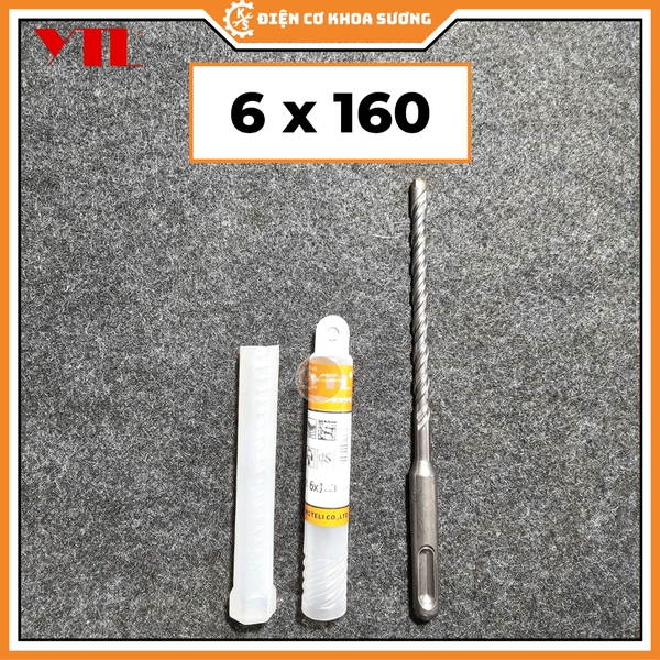Mũi khoan tường bê tông 4 cạnh YTL chuôi sds dài 110mm, 160mm - Hàng chính hãng
