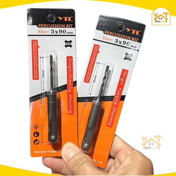 Mũi khoan 3ly YTL chuôi SDS – Mũi khoan bê tông 3mm không tắc kê - Hàng chính hãng