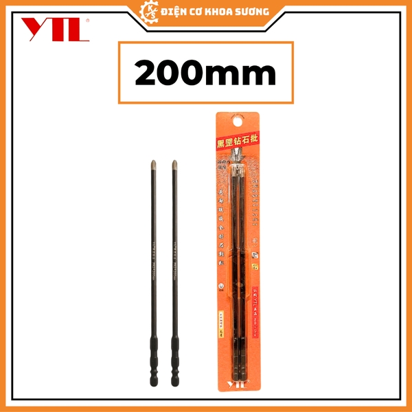 Mũi vít YTL phủ kim cương nhân tạo 62HRC chống trượt, bền bỉ, cứng - Hàng chính hãng