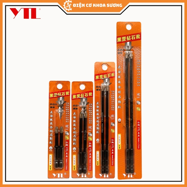 Mũi vít YTL phủ kim cương nhân tạo 62HRC chống trượt, bền bỉ, cứng - Hàng chính hãng