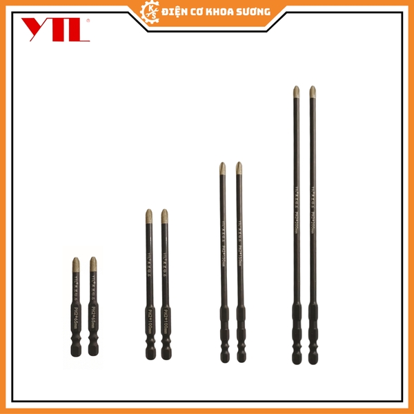 Mũi vít YTL phủ kim cương nhân tạo 62HRC chống trượt, bền bỉ, cứng - Hàng chính hãng