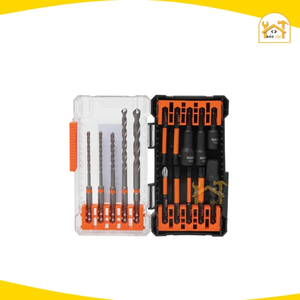 Bộ phụ kiện mũi khoan và vít đa năng HUKAN G1-BPK015, Sản phẩm gồm 15 chi tiết - Hàng chính hãng.