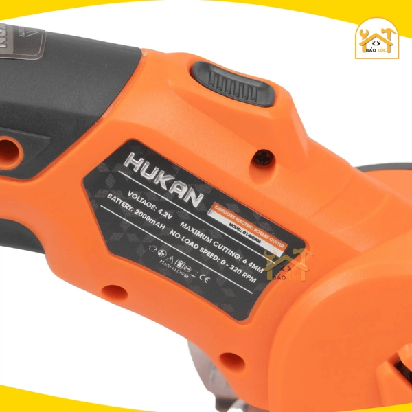 Máy cắt đa năng pin HUKAN G1-MCB06, Độ dày cắt tối đa 6.4mm, Lưỡi thép SK5, 320V/P - Hàng chính hãng.