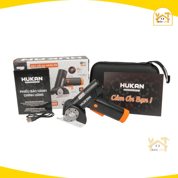 Máy cắt đa năng pin HUKAN G2-MCB08, 320V/P, 4 cấp chỉnh tốc, 320 V/P, Độ dày cắt tối đa 6.4mm