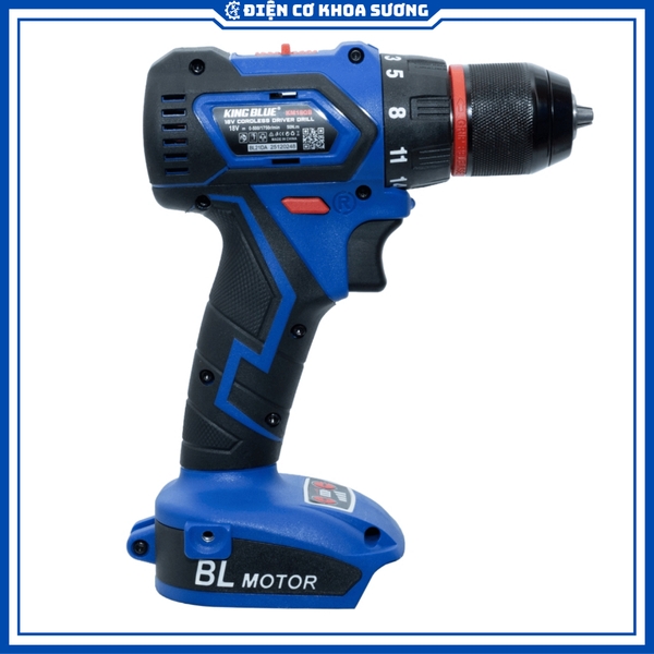 Máy Khoan Pin Kingblue đầu kẹp 10mm 18V KM18QB (Giá chưa bao gồm pin, sạc) chân pin phổ thông Makita