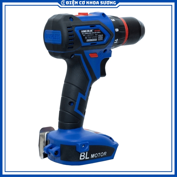 Máy Khoan Pin Kingblue đầu kẹp 10mm 18V KM18QB (Giá chưa bao gồm pin, sạc) chân pin phổ thông Makita