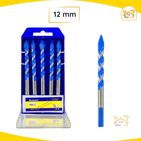 Mũi khoan gạch đa năng 2 cạnh chuôi kẹp Kingblue KBG2 - Hàng chính hãng.