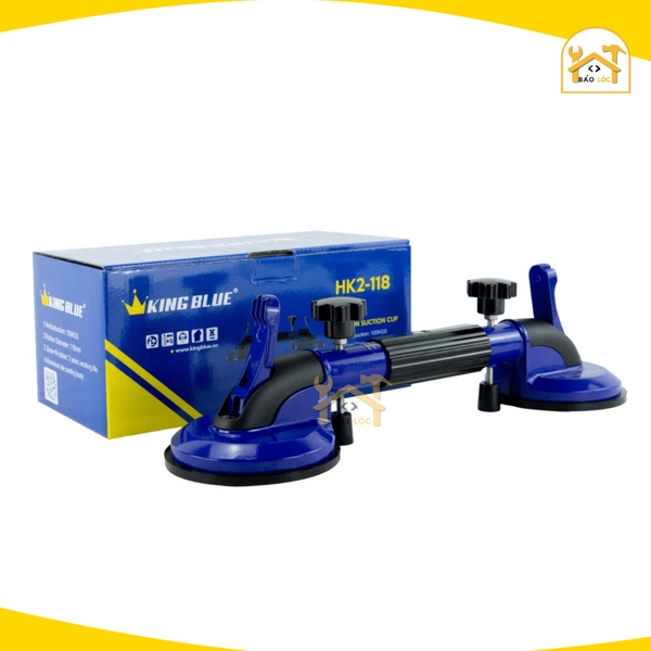 Hít kính - căn chỉnh mạch gạch KingBlue HK2-118 Lực hút dọc 100kg chất liệu cao su Buna-N tuổi thọ 2 năm - Hàng chính hã
