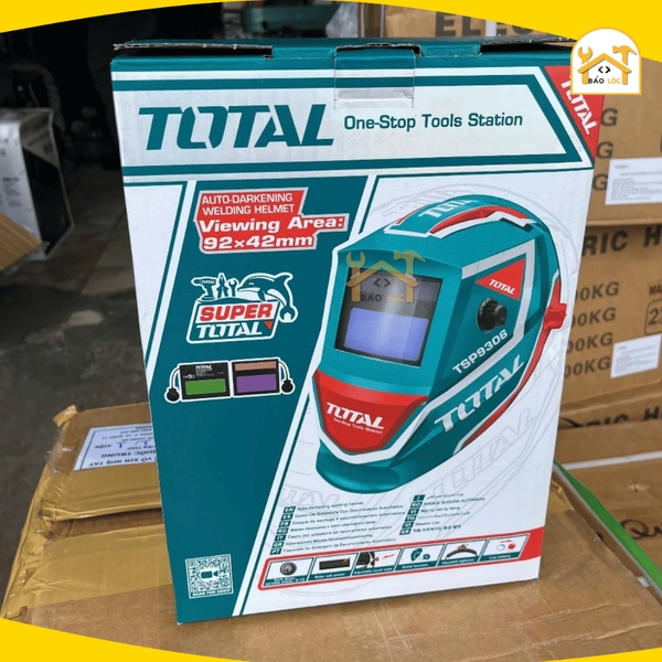 Mặt nạ hàn tự động tối, bảo vệ tia cực tím, hồng ngoại TOTAL TSP9306 - Hàng chính hãng