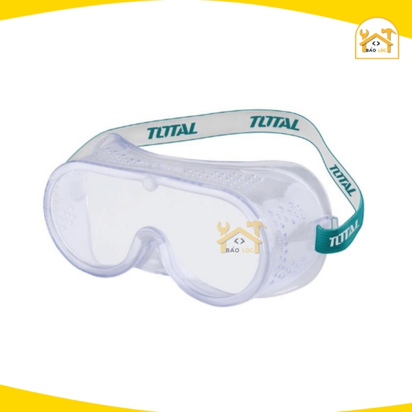 Kính bảo hộ , Kính nhựa dẻo chống bụi TOTAL TSP302, Khung PVC mềm nhẹ, tròng PC cường lực, chống bụi hiệu quả - Hàng chí