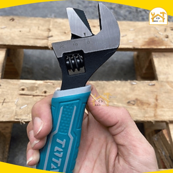 Cờ lê điều chỉnh 2IN1 TOTAL THT1016S size 156mm có thể thay đổi mỏ lết và mỏ lết răng, thép CR-V
