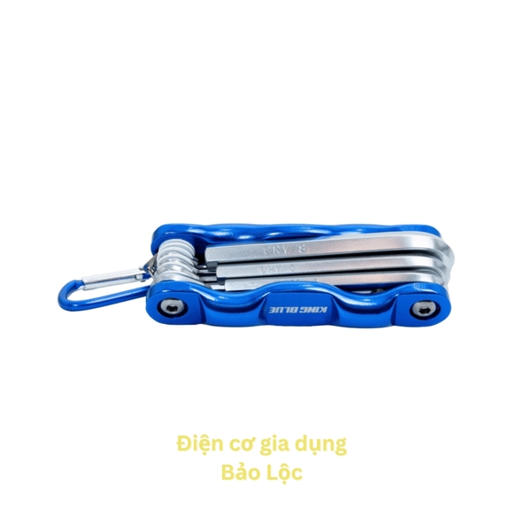 Bộ lục giác gập King Blue KL-008 Thép Cr-V cao cấp chống mài mòn