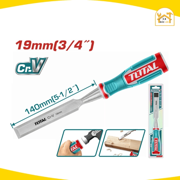 Đục gỗ 6mm/9mm/12mm/14mm/16mm/19mm/22mm/25mm TOTAL THT4166/THT4196/THT41126/THT41146/THT41166/THT41196/THT41226/THT41256