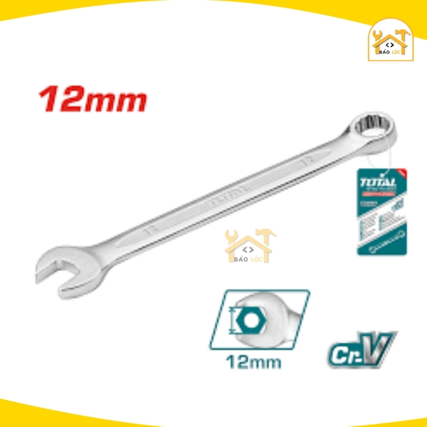 Cờ lê vòng miệng 6-32mm TOTAL TCSPA061-TCSPA321, chất liệu Thép CrV cứng cáp, chống cong vênh, đồ bền cao