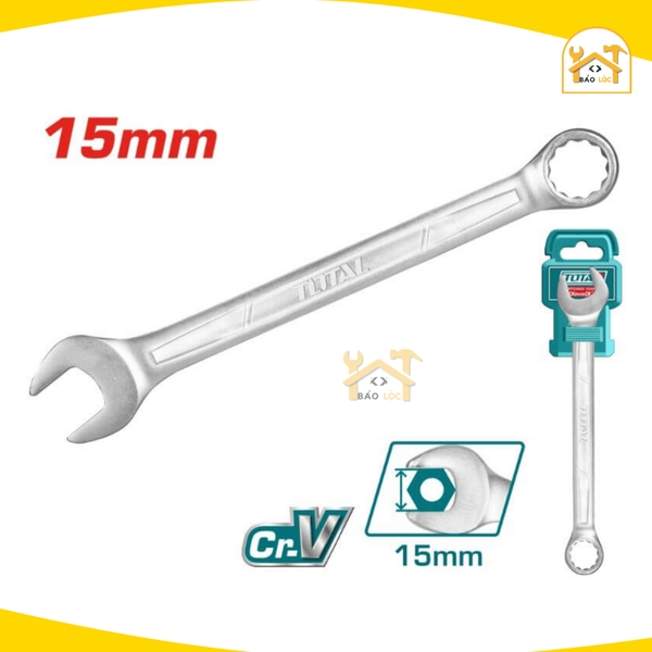 Cờ lê vòng miệng 6-32mm TOTAL TCSPA061-TCSPA321, chất liệu Thép CrV cứng cáp, chống cong vênh, đồ bền cao