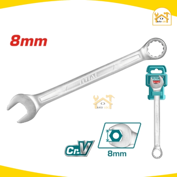 Cờ lê vòng miệng 6-32mm TOTAL TCSPA061-TCSPA321, chất liệu Thép CrV cứng cáp, chống cong vênh, đồ bền cao