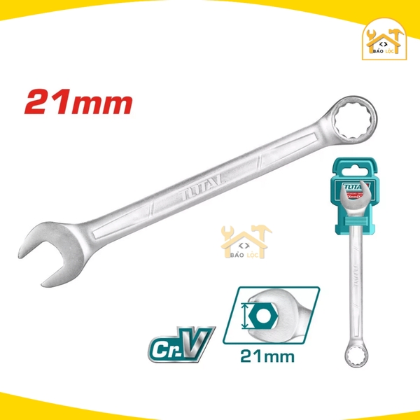 Cờ lê vòng miệng 6-32mm TOTAL TCSPA061-TCSPA321, chất liệu Thép CrV cứng cáp, chống cong vênh, đồ bền cao