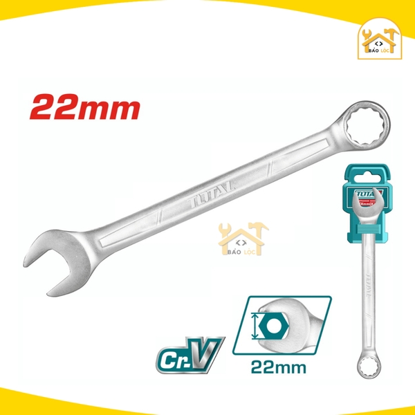 Cờ lê vòng miệng 6-32mm TOTAL TCSPA061-TCSPA321, chất liệu Thép CrV cứng cáp, chống cong vênh, đồ bền cao