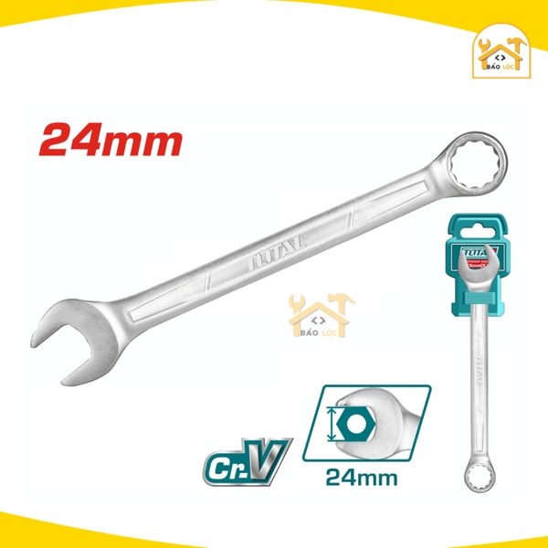 Cờ lê vòng miệng 6-32mm TOTAL TCSPA061-TCSPA321, chất liệu Thép CrV cứng cáp, chống cong vênh, đồ bền cao