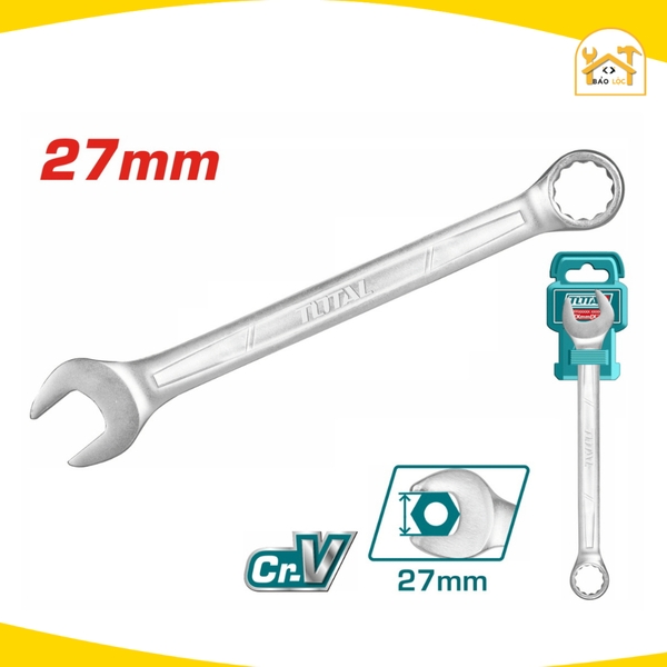 Cờ lê vòng miệng 6-32mm TOTAL TCSPA061-TCSPA321, chất liệu Thép CrV cứng cáp, chống cong vênh, đồ bền cao
