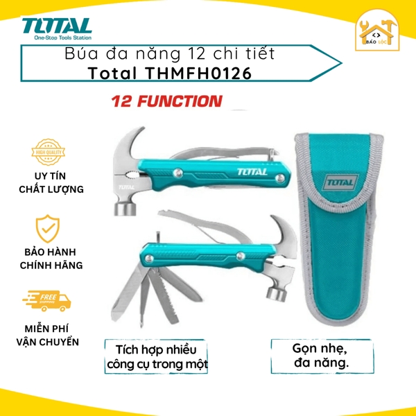 Búa đa năng xếp gọn 12 công dụng trong 1 TOTAL THMFH0126 - Hàng chính hãn